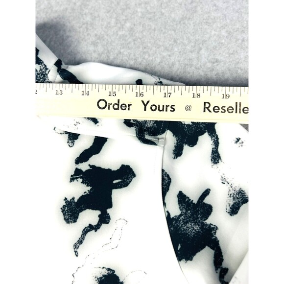 GSTQ Houndstooth Quarter Zip Mens Large Black White Athletic Pullover Streetwear - Picture 7 of 15